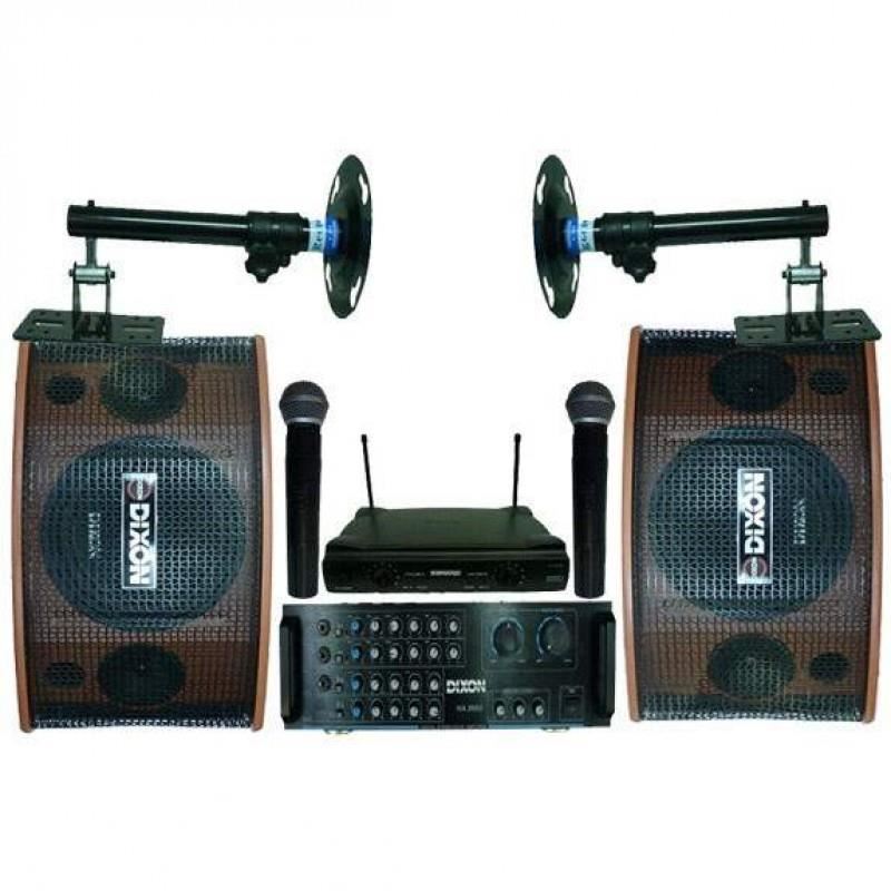 Stereo Karaoke Set. Karaoke Post Design. Karaoke set